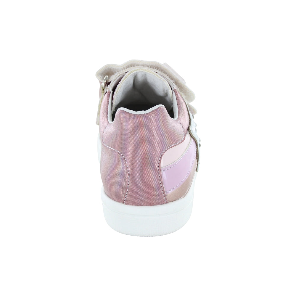 Tenis Coqueta para niña en sintético rosa Smith con estrella decorativa