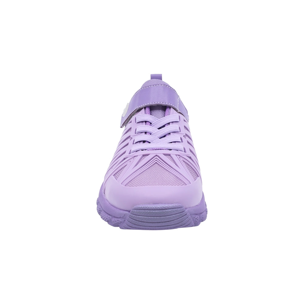 Tenis Coqueta para niña en textil morado Bugsy con tira de contacto