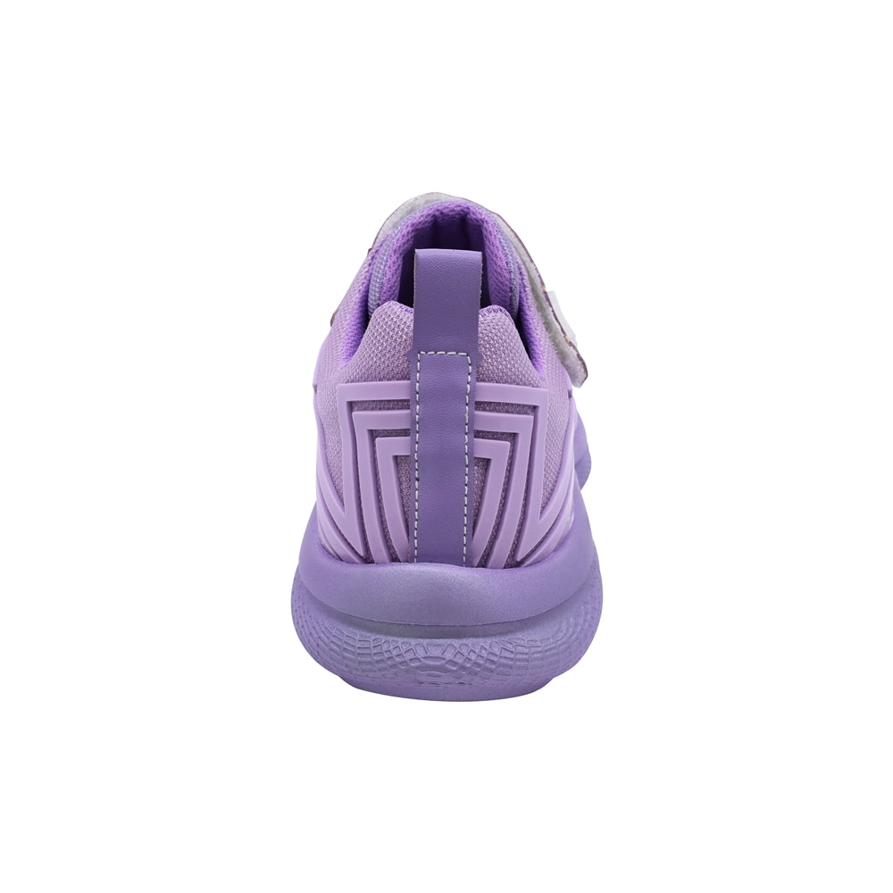 Tenis Coqueta para niña en textil morado Bugsy con tira de contacto