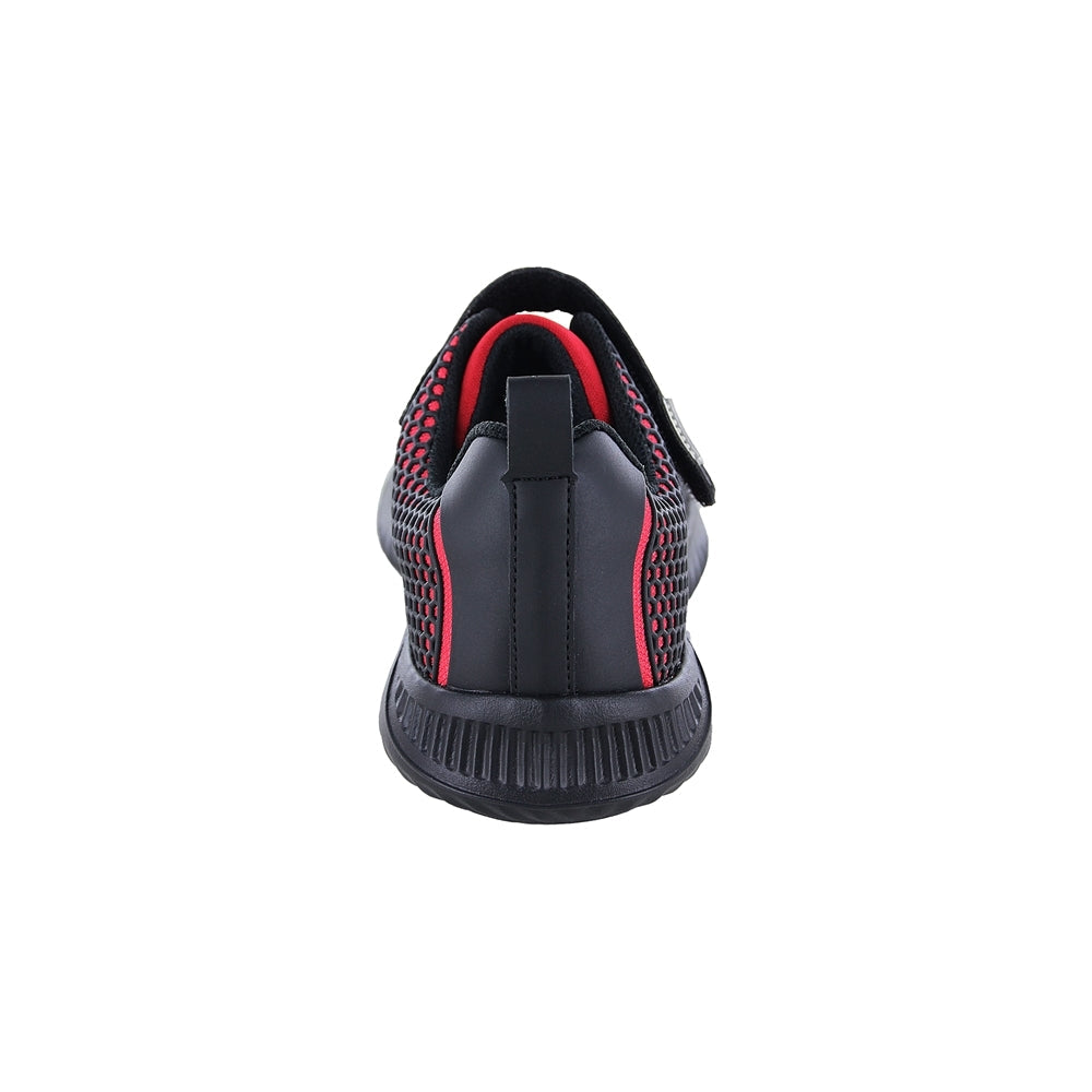 Tenis para niño audaz en material sintético color rojo saturno con tira de contacto