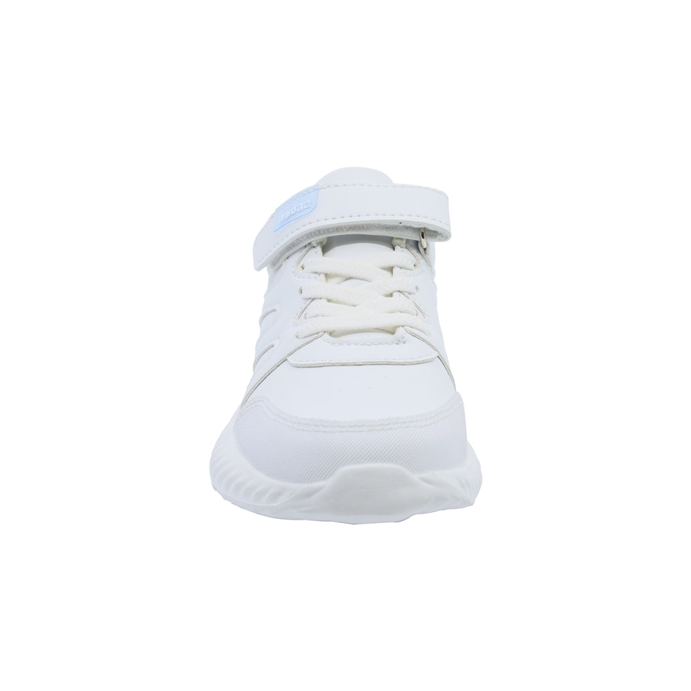 Tenis para niño Audaz en material sintético color blanco Nineteen con ajuste de tira de contacto