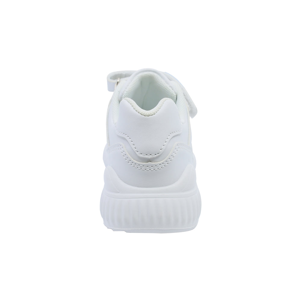 Tenis para niño Audaz en material sintético color blanco Nineteen con ajuste de tira de contacto