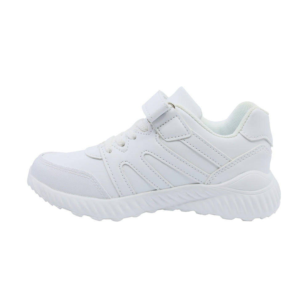 Tenis para niño Audaz en material sintético color blanco Nineteen con ajuste de tira de contacto