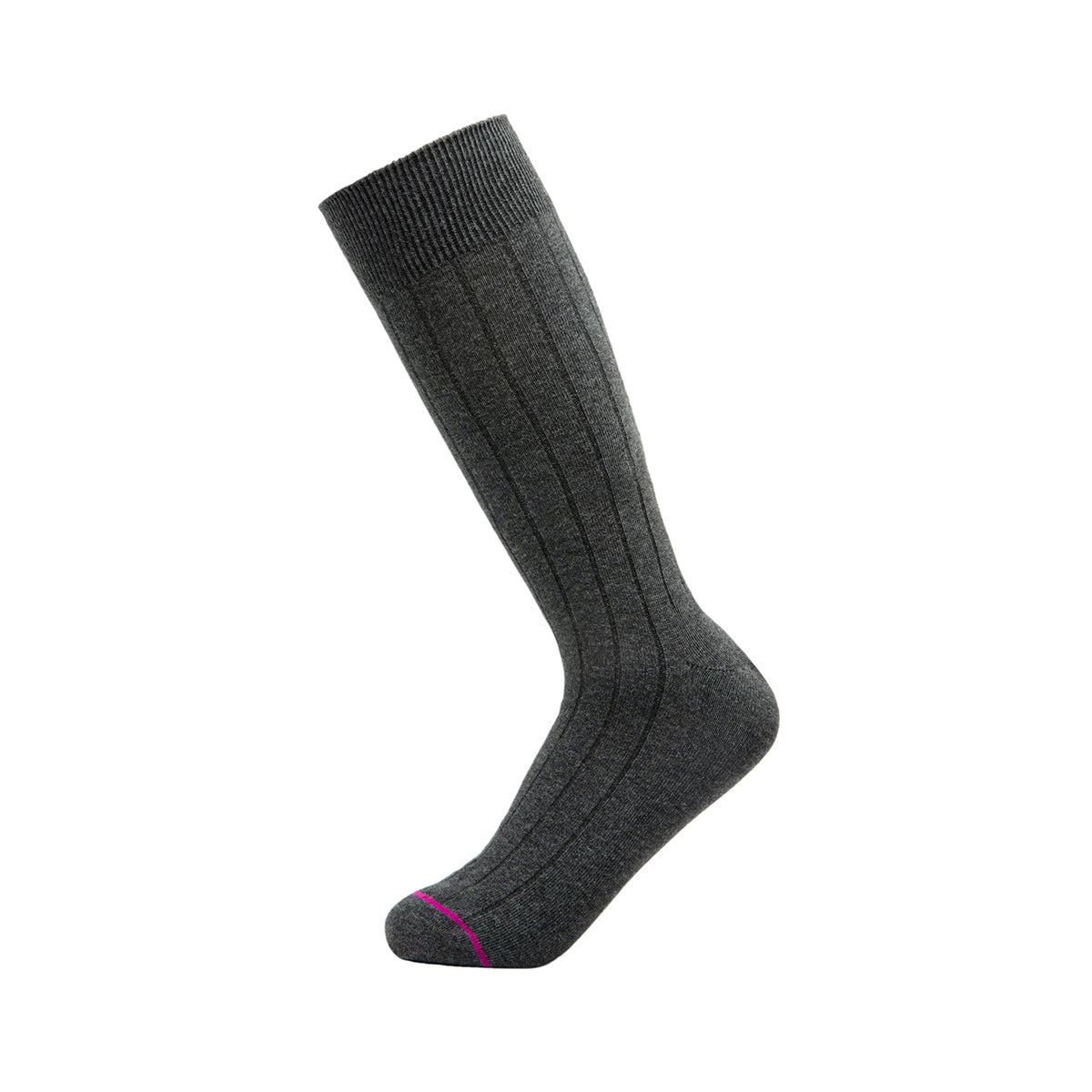 Calcetín Largo Acanalado Flexi para Hombre Estilo 090404 Gris