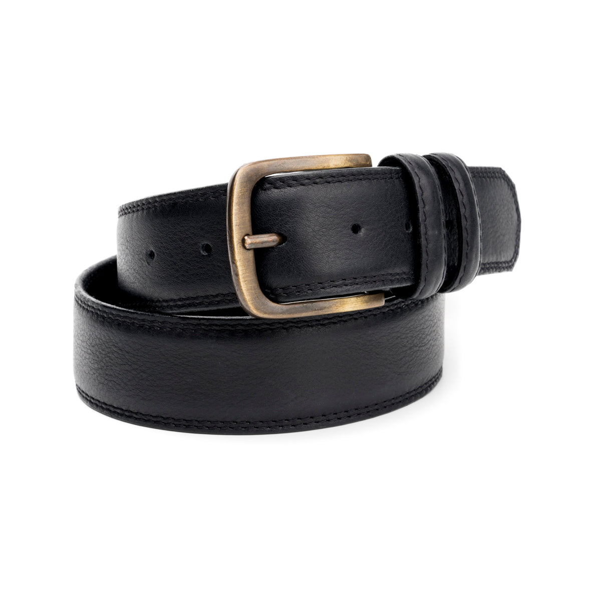 Cinturón Quirelli para Hombre con Acabado Tipo Nobuck Estilo 110601 Negro
