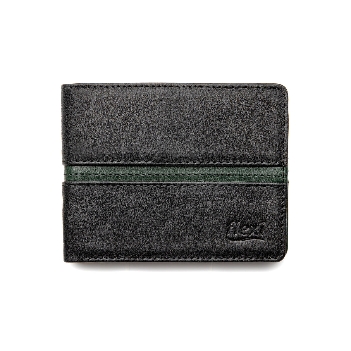 Billetera Amilcar Flexi para Hombre Estilo 070610 Negro - Verde