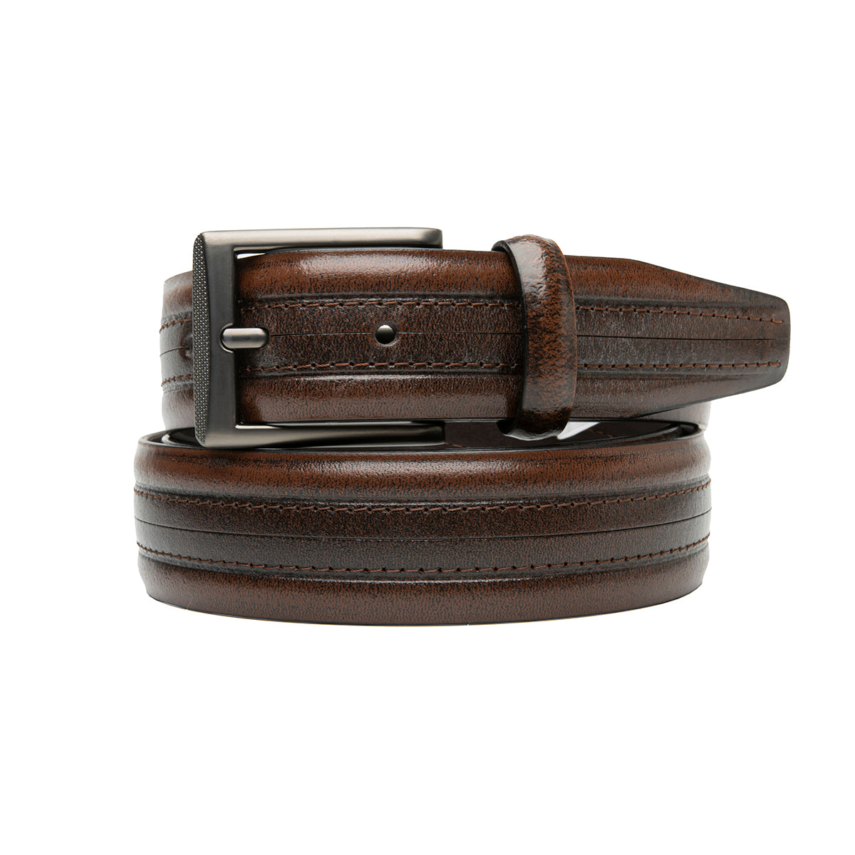 Cinturón 1 Vista Augusto Flexi para Hombre Estilo C10403 Cognac