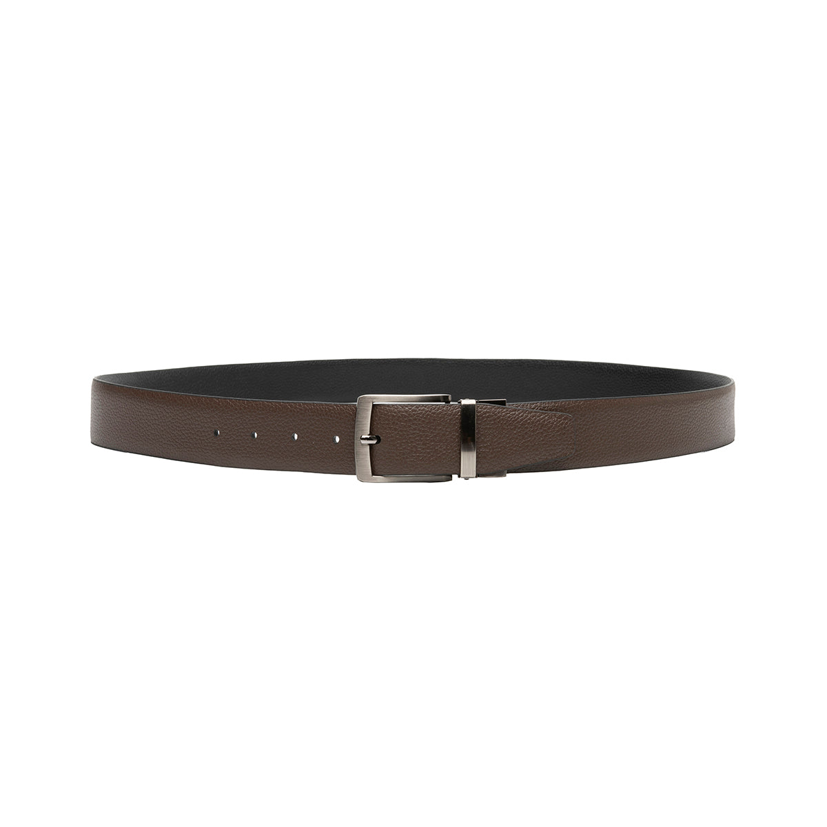 Cinturón Reversible Ailton Flexi para Hombre Estilo 120410 Negro - Café