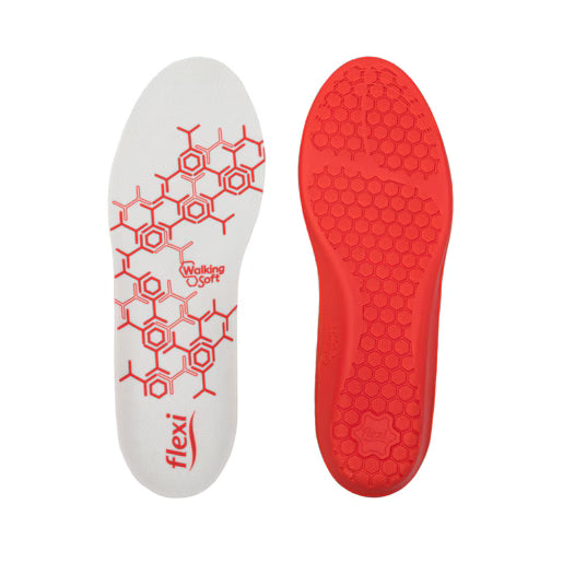 Plantilla Walking Soft Memory Flow FLEXI Estilo 9960C3-118 Rojo - Gris