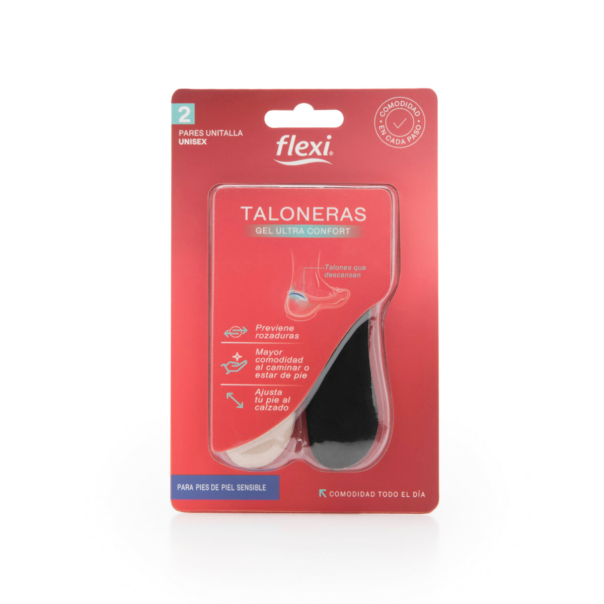 2 Pack Talonerita Protectora De Gel Flexi Estilo 9960C3-207 Negro - Nude