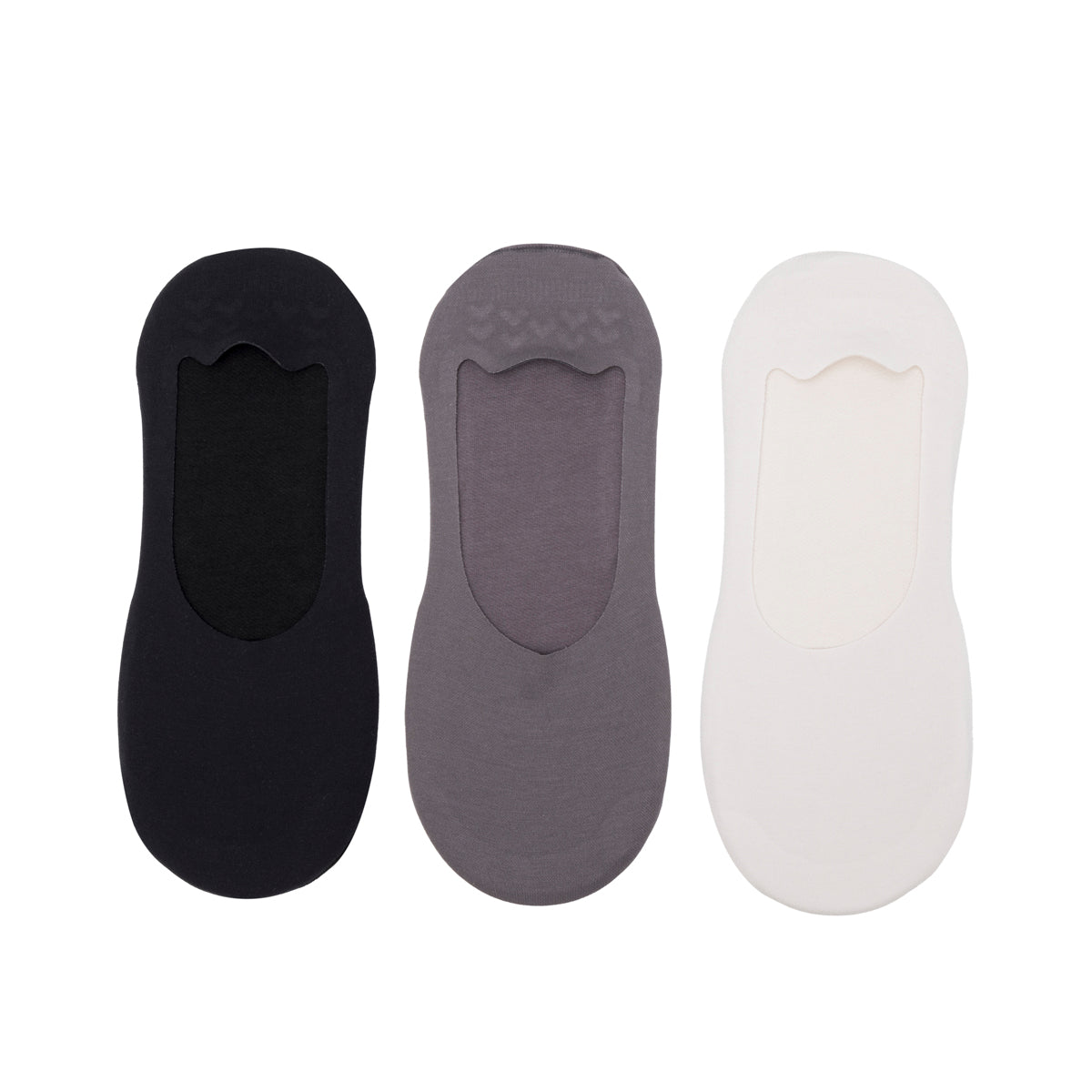 3-Pack Calcetín Invisible Flexi para Hombre Estilo 9960C4-606 Negro - Gris - Gris Claro