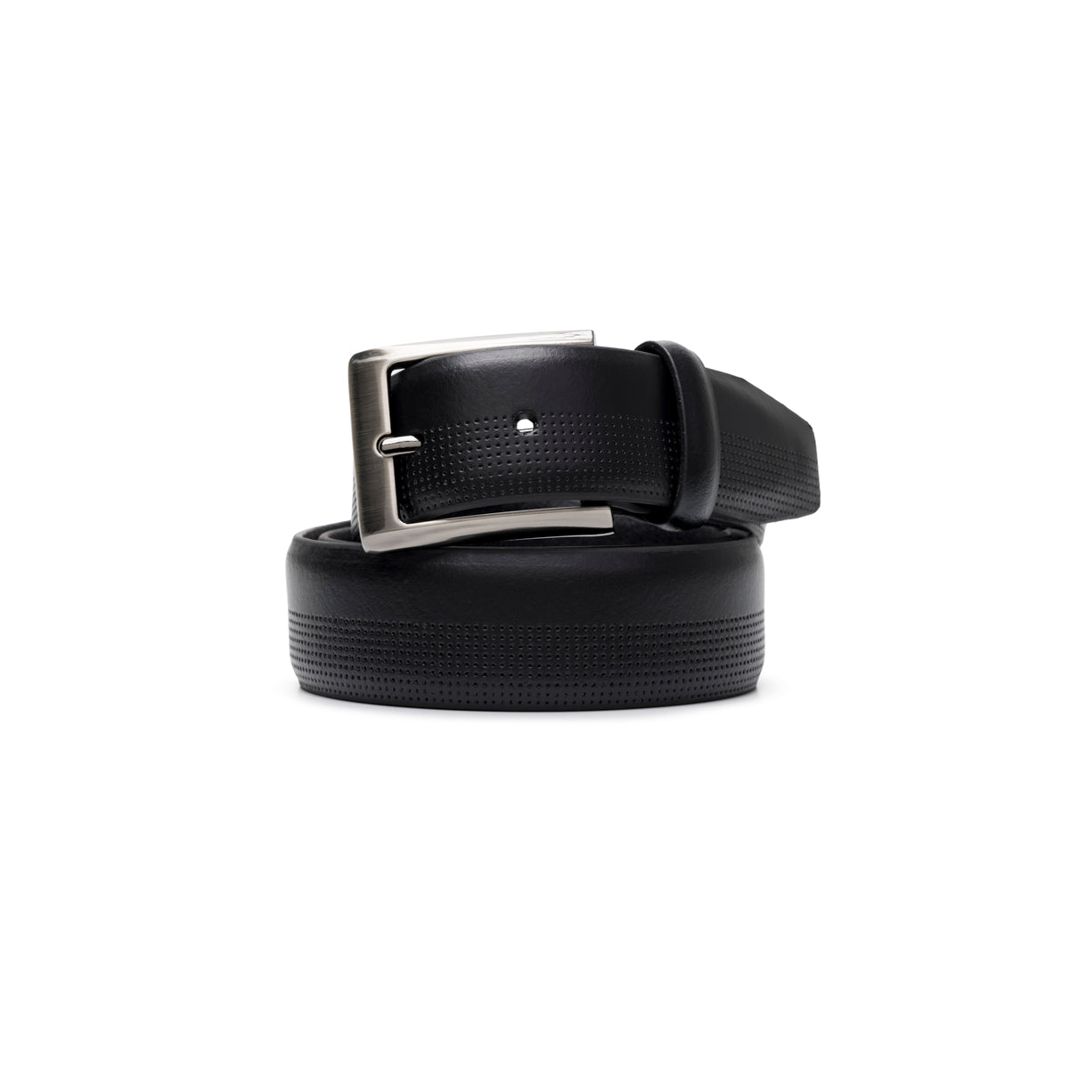 Cinturón Flexi para Hombre con Hebilla Aleación De Metales Estilo 9960C2-403 Negro