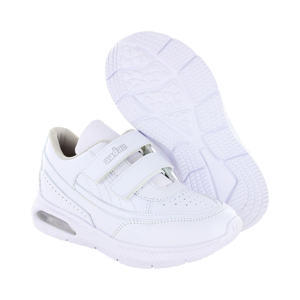 Tenis Audaz para niño en sintético blanco Burbuja con doble tira de contacto