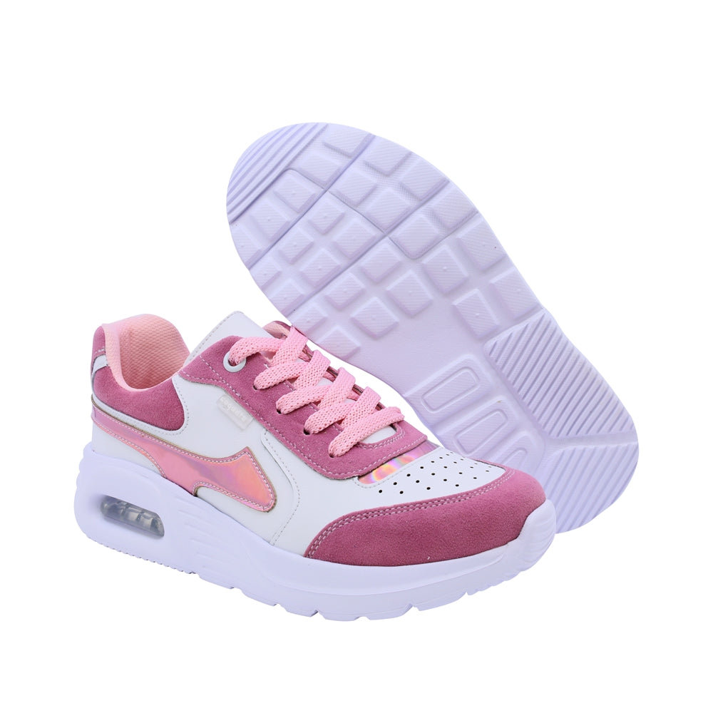 Tenis Coqueta para niña en sintético en rosa Mulán con suela cómoda
