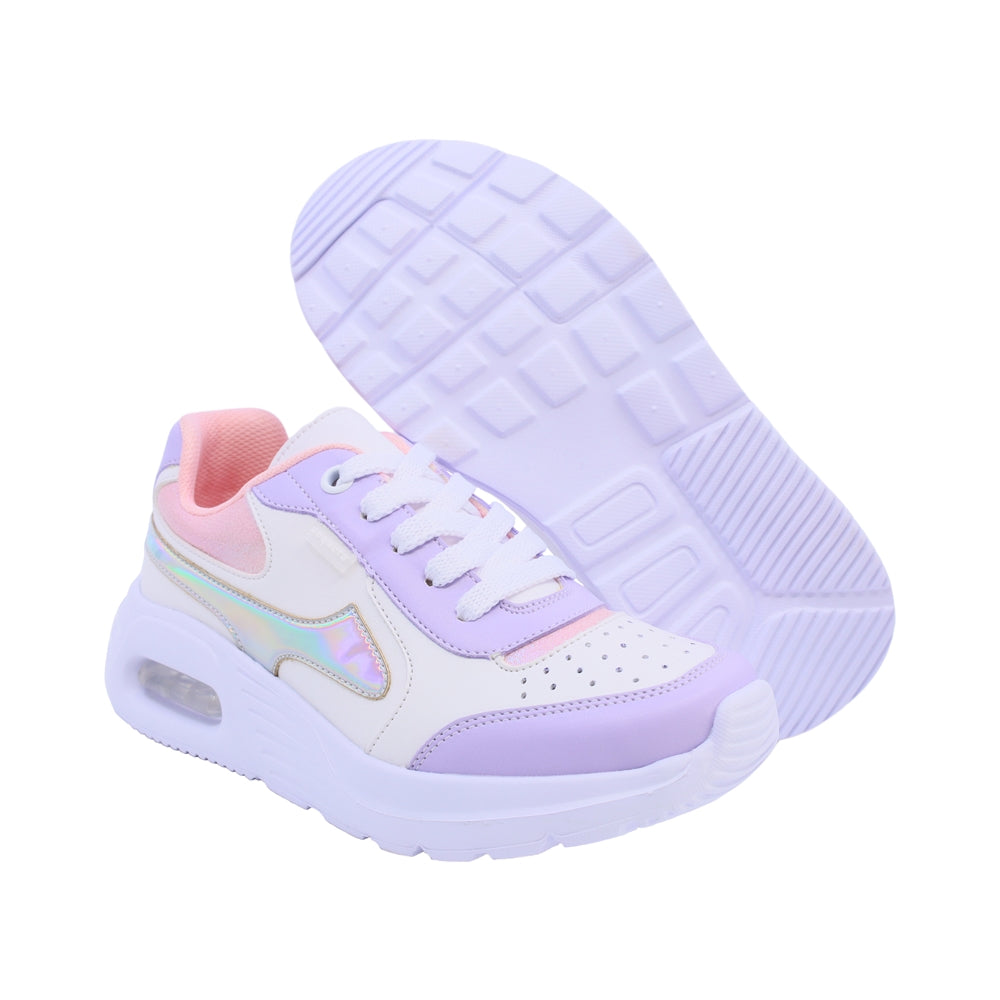 Tenis Coqueta para niña en sintético lila Mulán con cámara de aire
