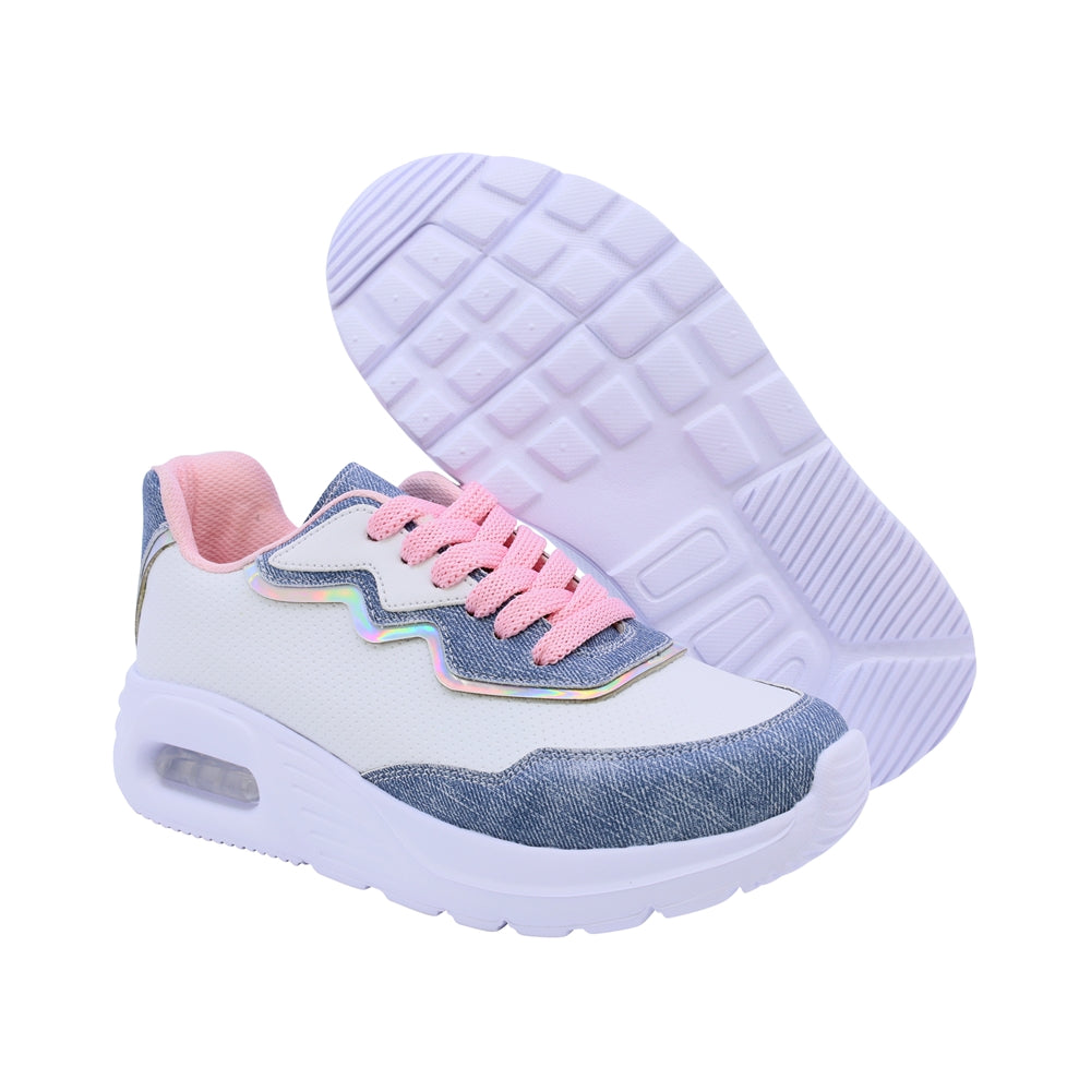 Tenis Coqueta para niña en sintético en azul Mulán con suela cómoda