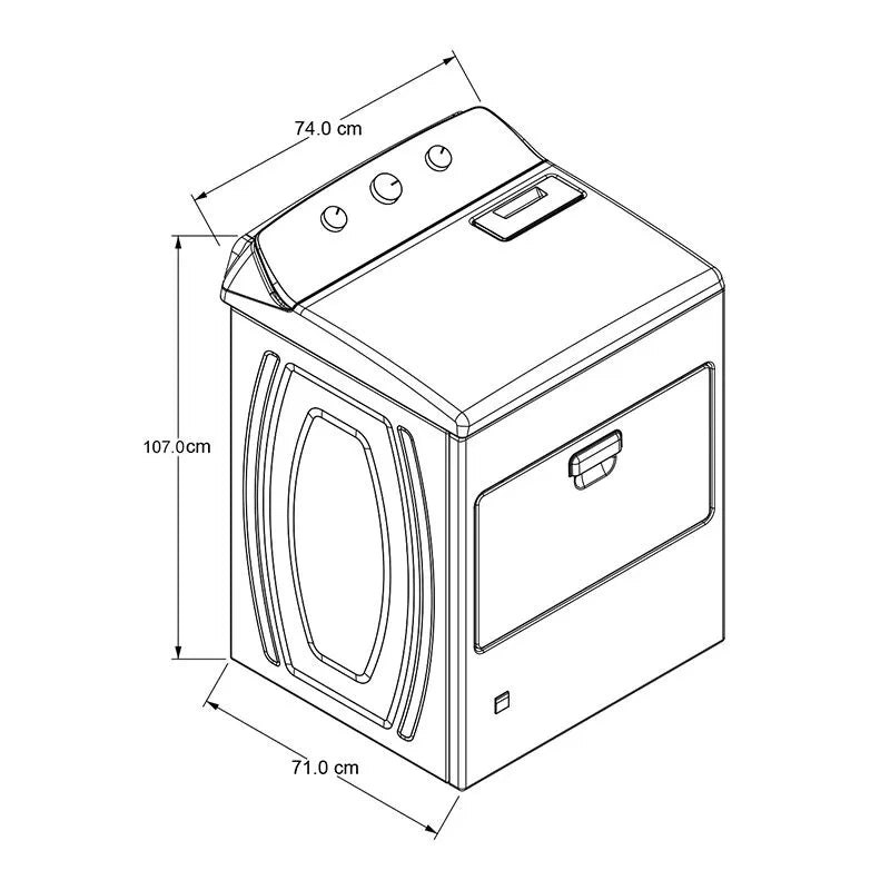 Secadora a Gas 20kg Carga Superior AutoDry Blanca