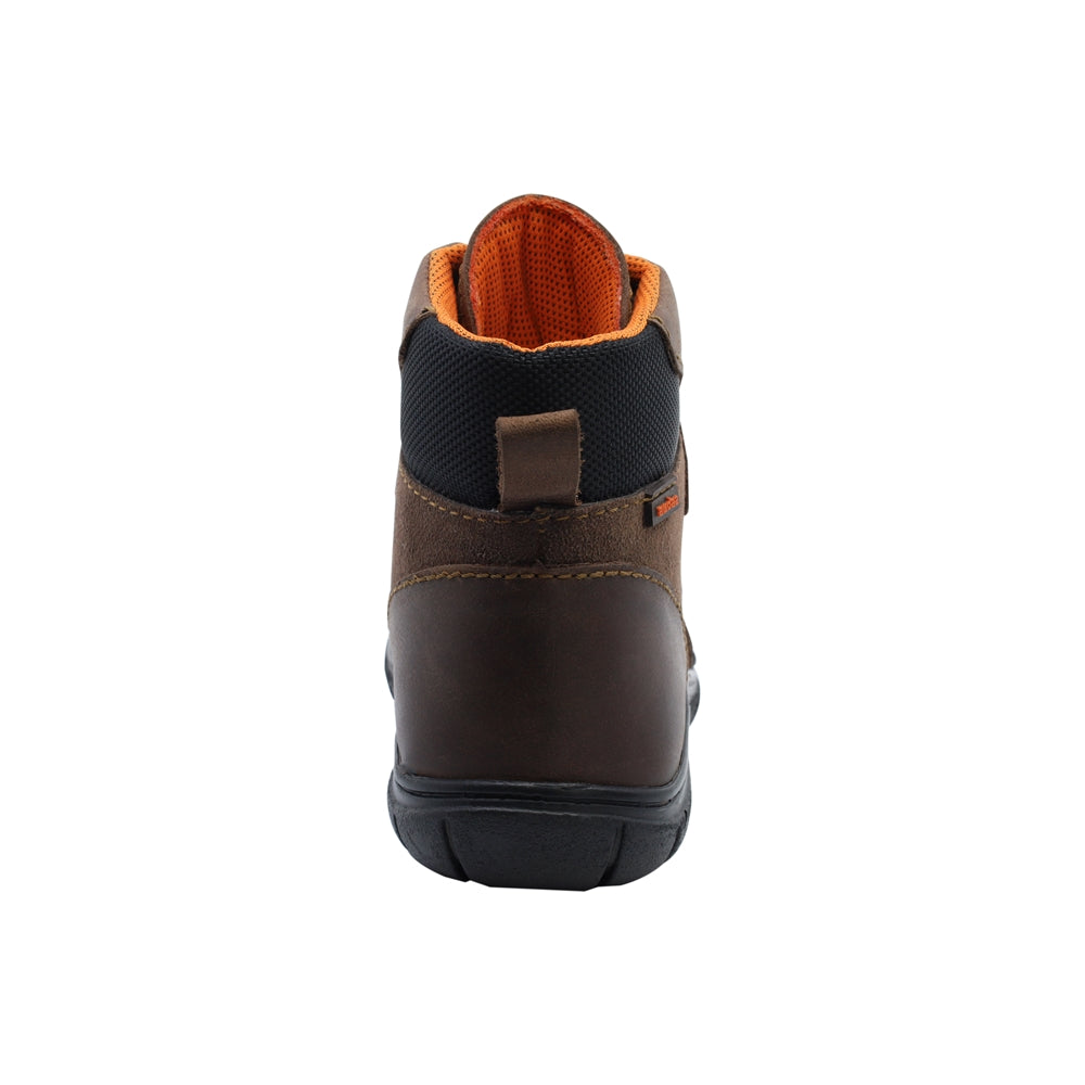 Bota para Niño Audaz Piel Color Café Monkey con puntera antiraspaduras