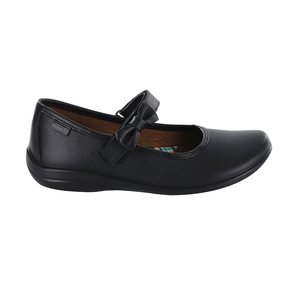 Zapato Escolar Coqueta para niña en piel Cindy con moño decorativo