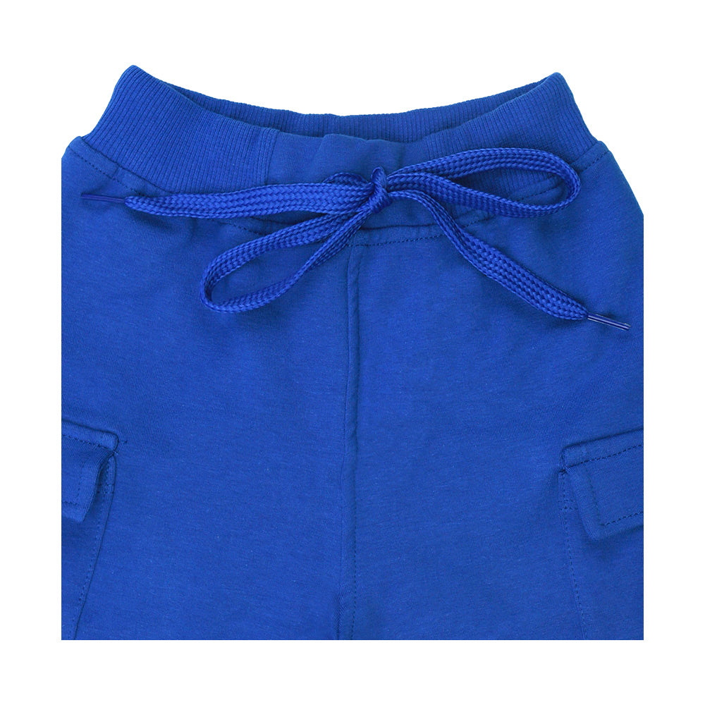Conjunto Audaz para niño de algodón en azul con lentejuela reversible