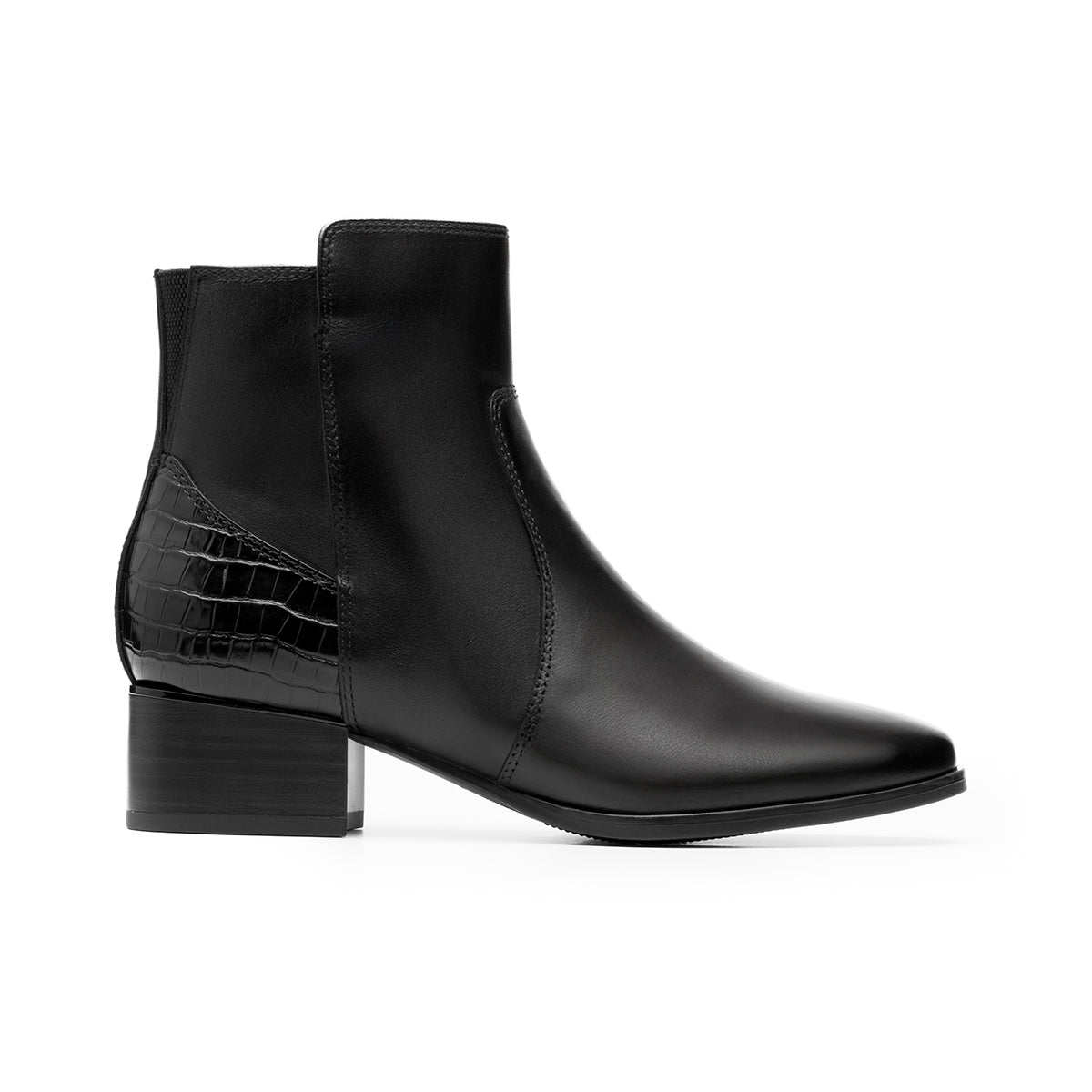 Botín Semivestir Quirelli para Mujer Estilo 305902 Negro