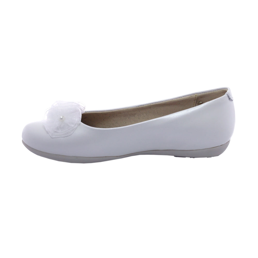 Balerina Coqueta para niña de piel perla Melania con flor decorativa