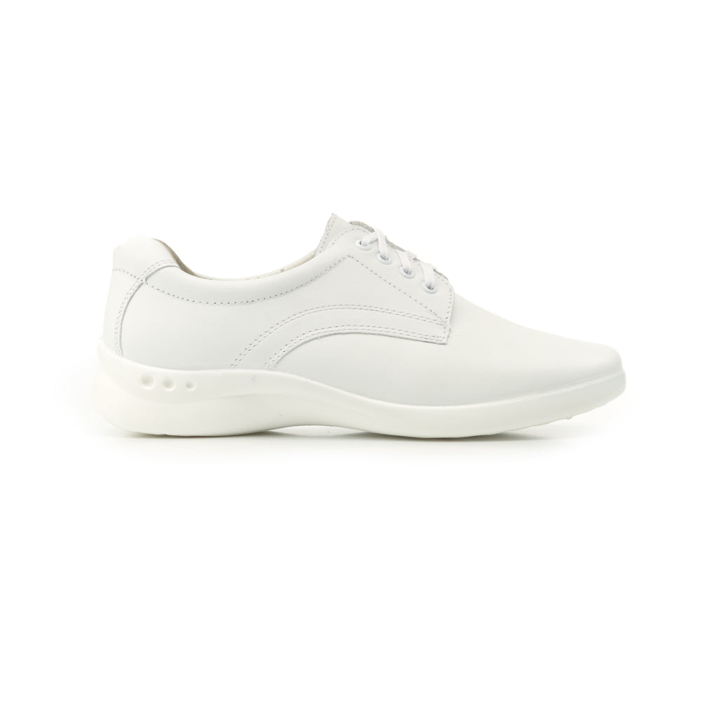 Flat De Servicio/Clínico Flexi Con Plantilla Removible Para Mujer - Estilo 48304 Blanco