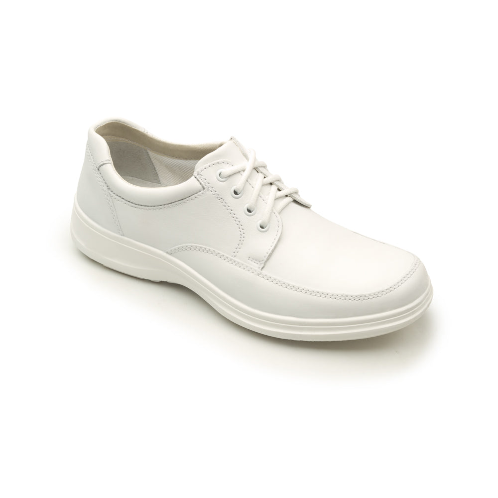 Zapato Casual De Servicio/Clínico Flexi De Agujetas Para Hombre - Estilo 63202 Blanco