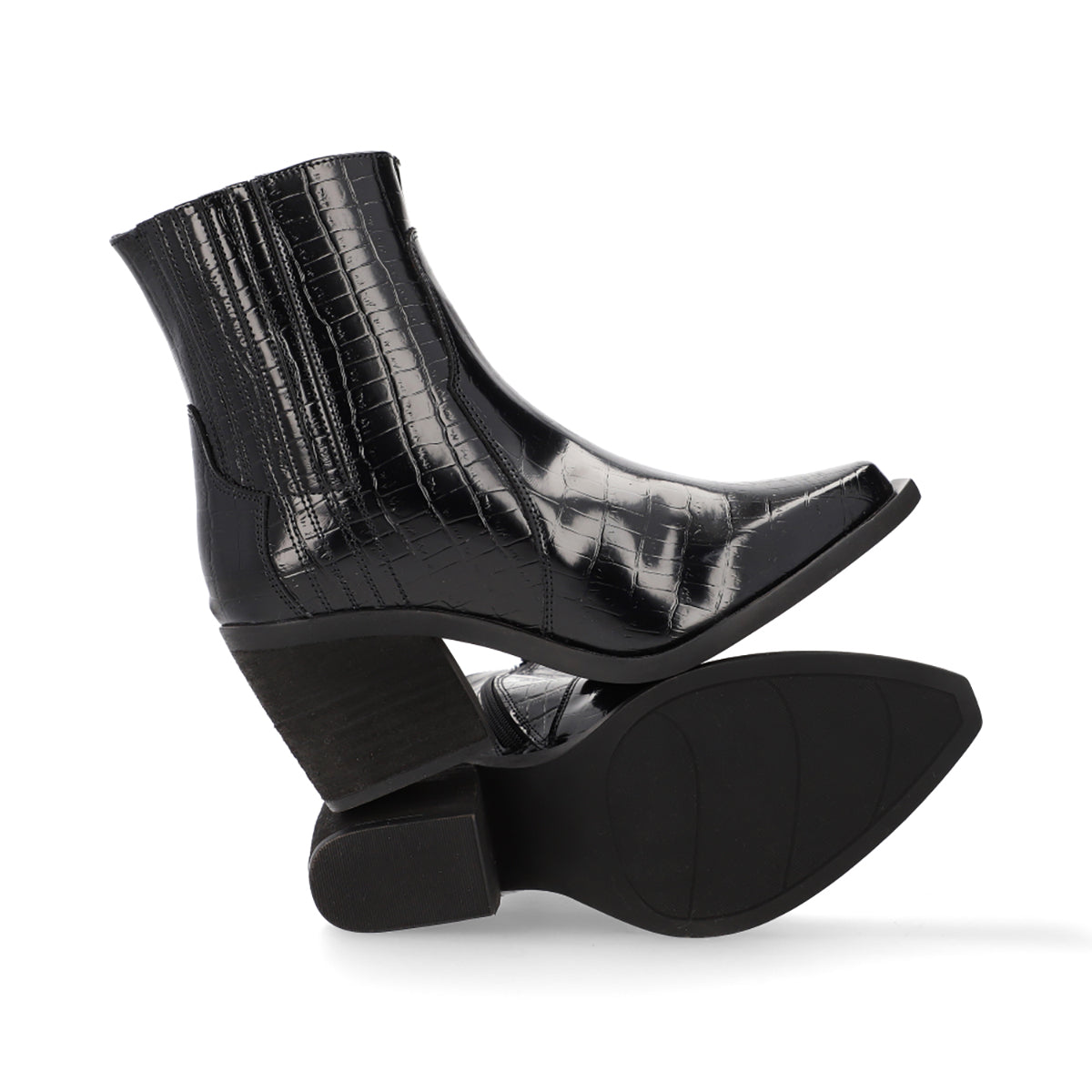 BOTÍN CASUAL DAMA 647203 NEGRO CAPA DE OZONO