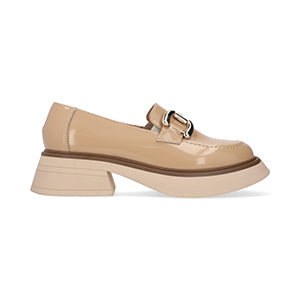 MOCASIN CASUAL DAMA 651302 BEIGE CAPA DE OZONO