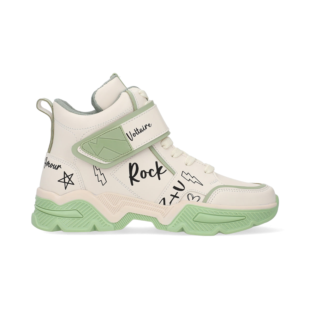 SNEAKER SPORT DAMA 651402 LATTE/VERDE CAPA DE OZONO