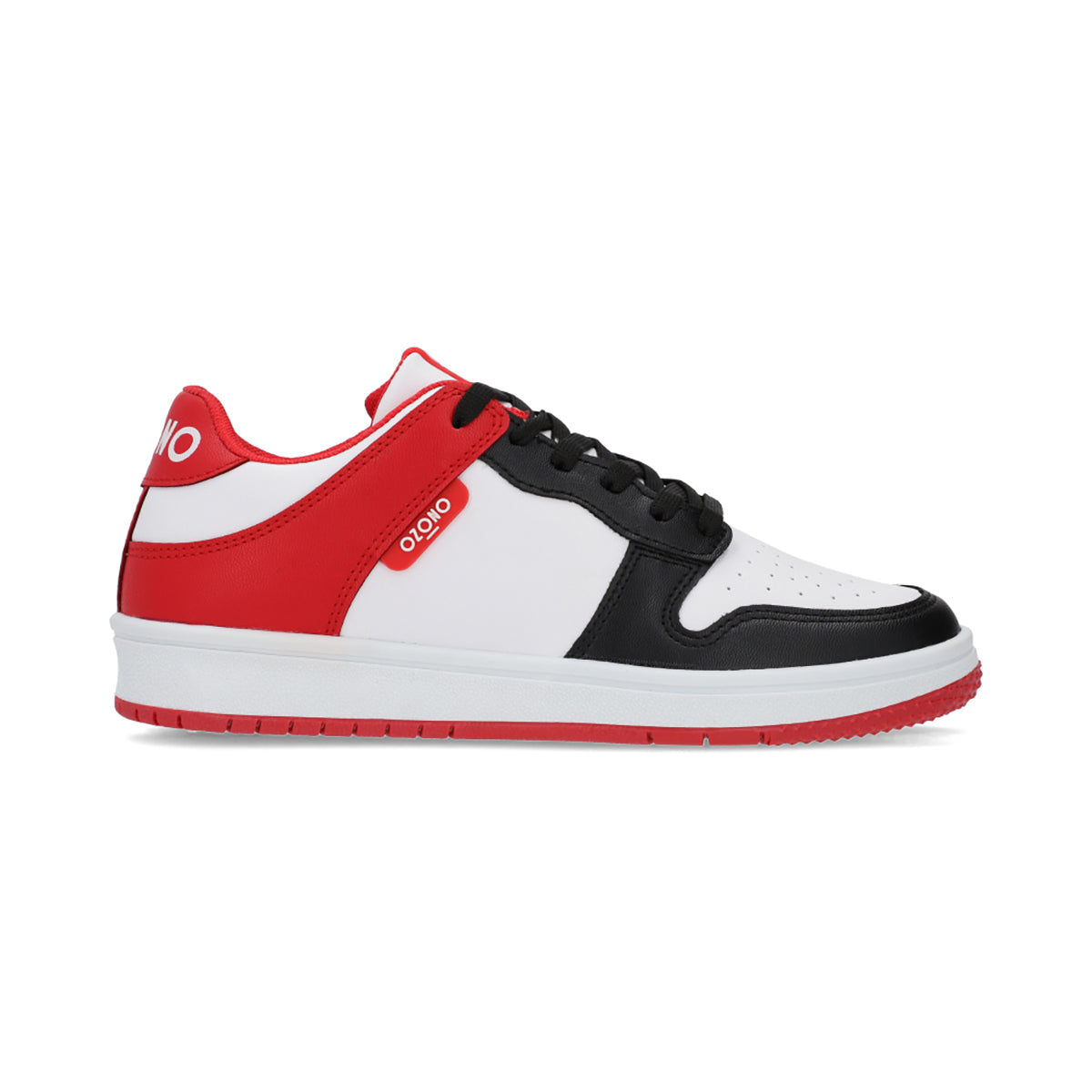 SNEAKER SPORT DAMA 652201 NEGRO/ROJO CAPA DE OZONO