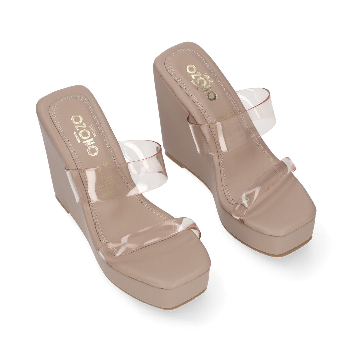 SANDALIA CASUAL DAMA 657101 BEIGE MAQUILLAJE CAPA DE OZONO