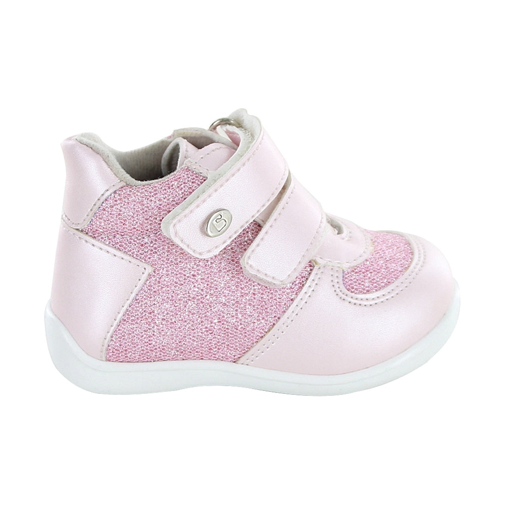 Tenis Coqueta para niña en sintético rosa Panal con acabado brillante