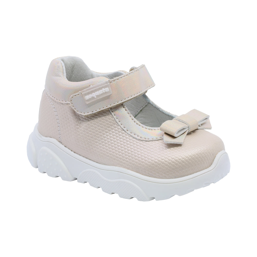 Zapato Coqueta para niña en sintético oro Zippy con moño decorativo