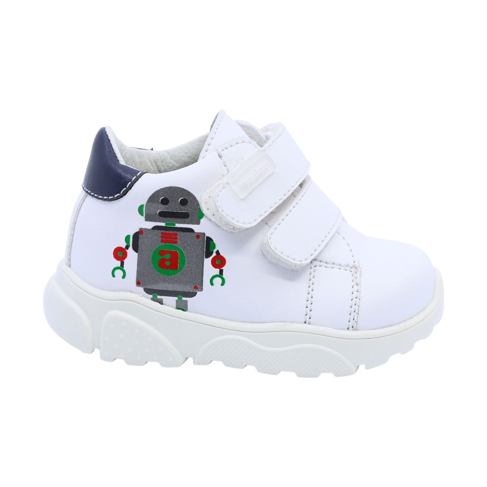 Tenis para niño Audaz Sintético color Blanco Zippy con doble tira de contacto