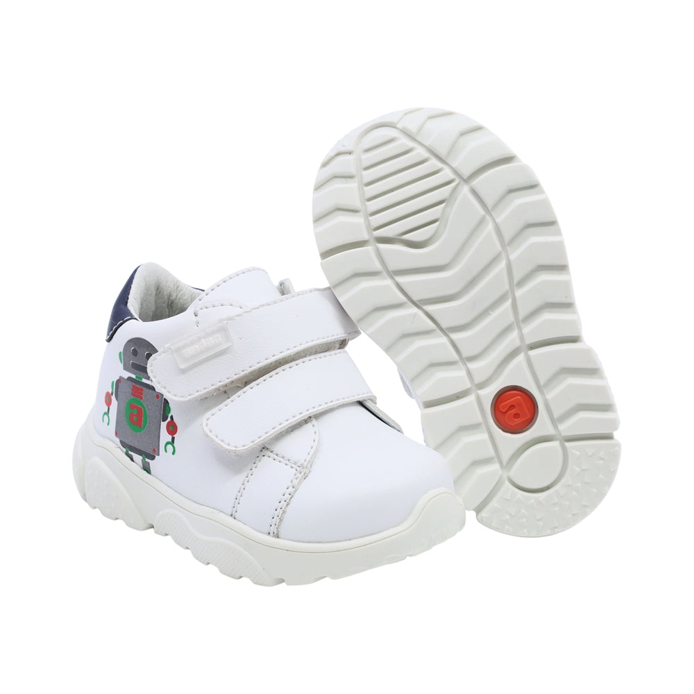 Tenis para niño Audaz Sintético color Blanco Zippy con doble tira de contacto