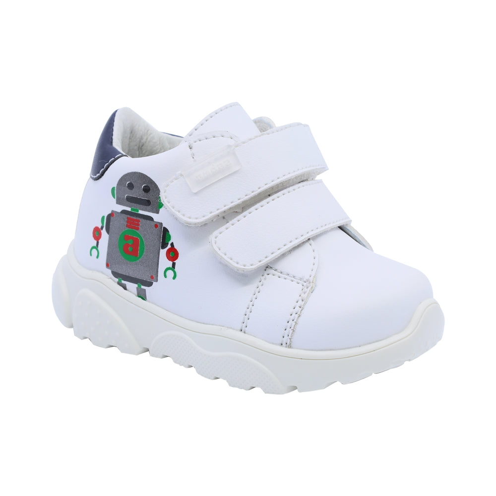 Tenis para niño Audaz Sintético color Blanco Zippy con doble tira de contacto