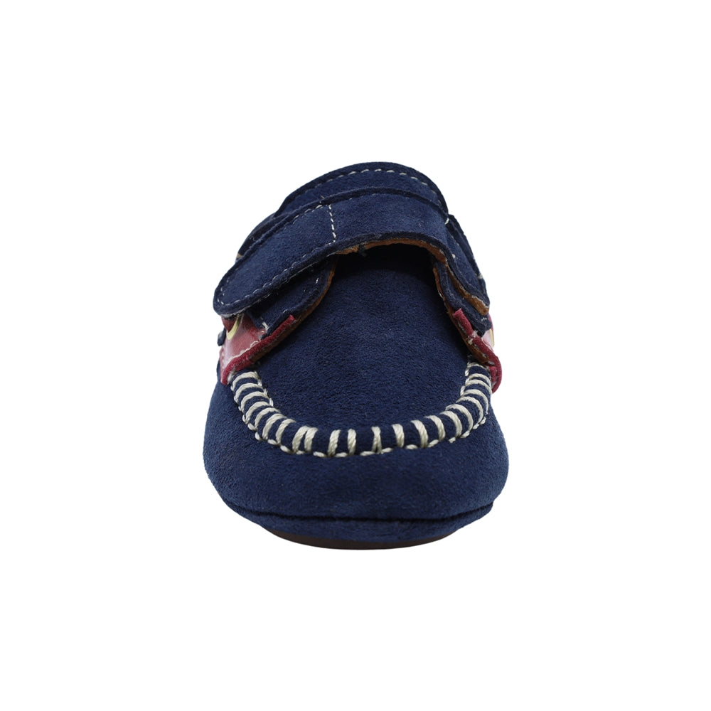 Zapato de vestir Audaz para niño Piel Azul MarinoSixty-two con tira de contacto