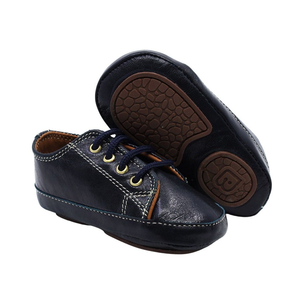 Zapato de vestir para niño Audaz Piel color Azul marino Sixty-three con agujeta