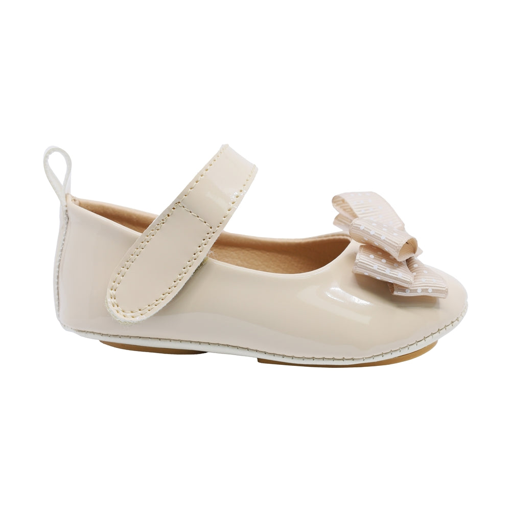 Balerina Coqueta para niña Sintética Beige Sixty-seven con tira de contacto