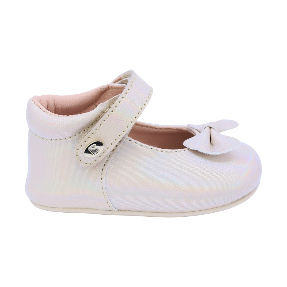 Balerina Coqueta para niña sintético oro Two con moño decorativo