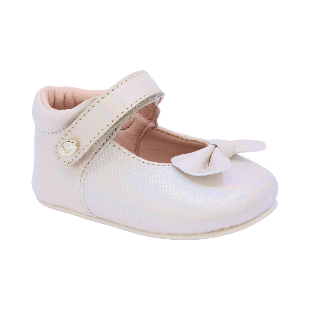 Balerina Coqueta para niña sintético oro Two con moño decorativo
