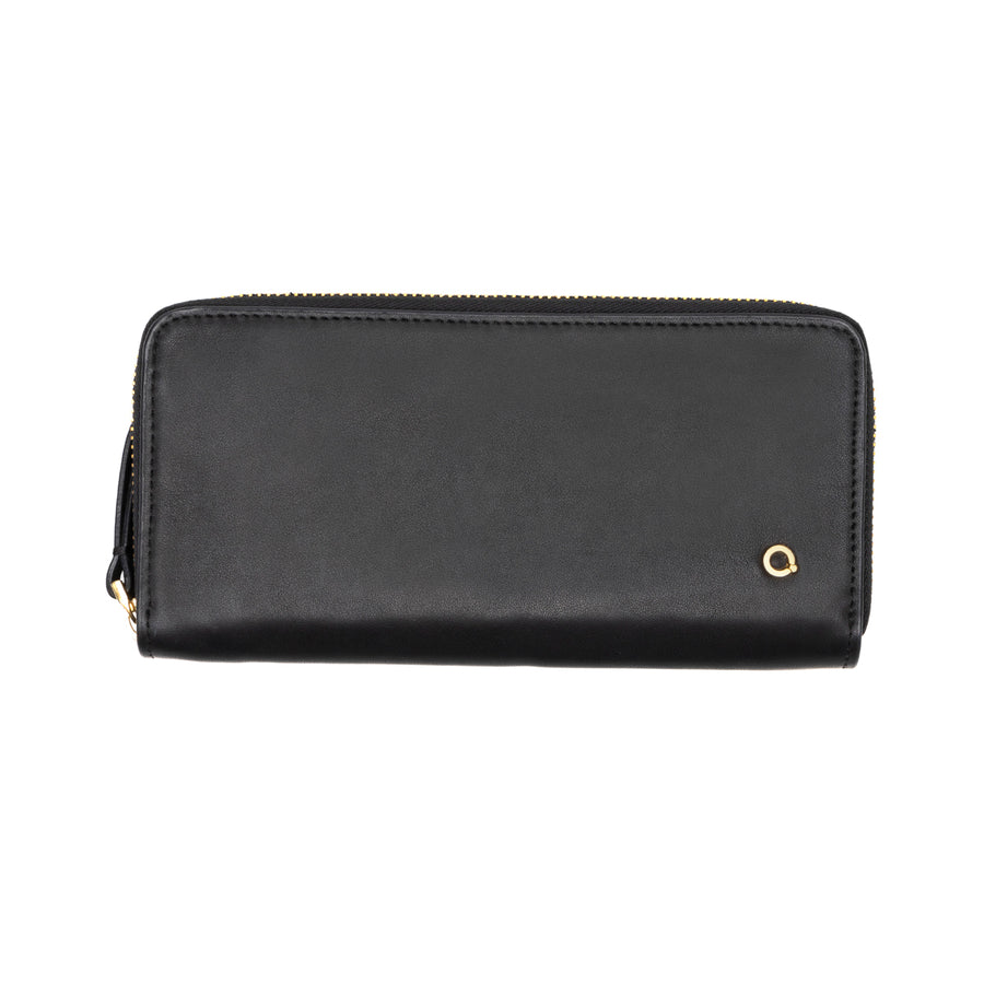 Cartera Quirelli para Mujer con Refuerzo Interno Estilo 040101 Negro