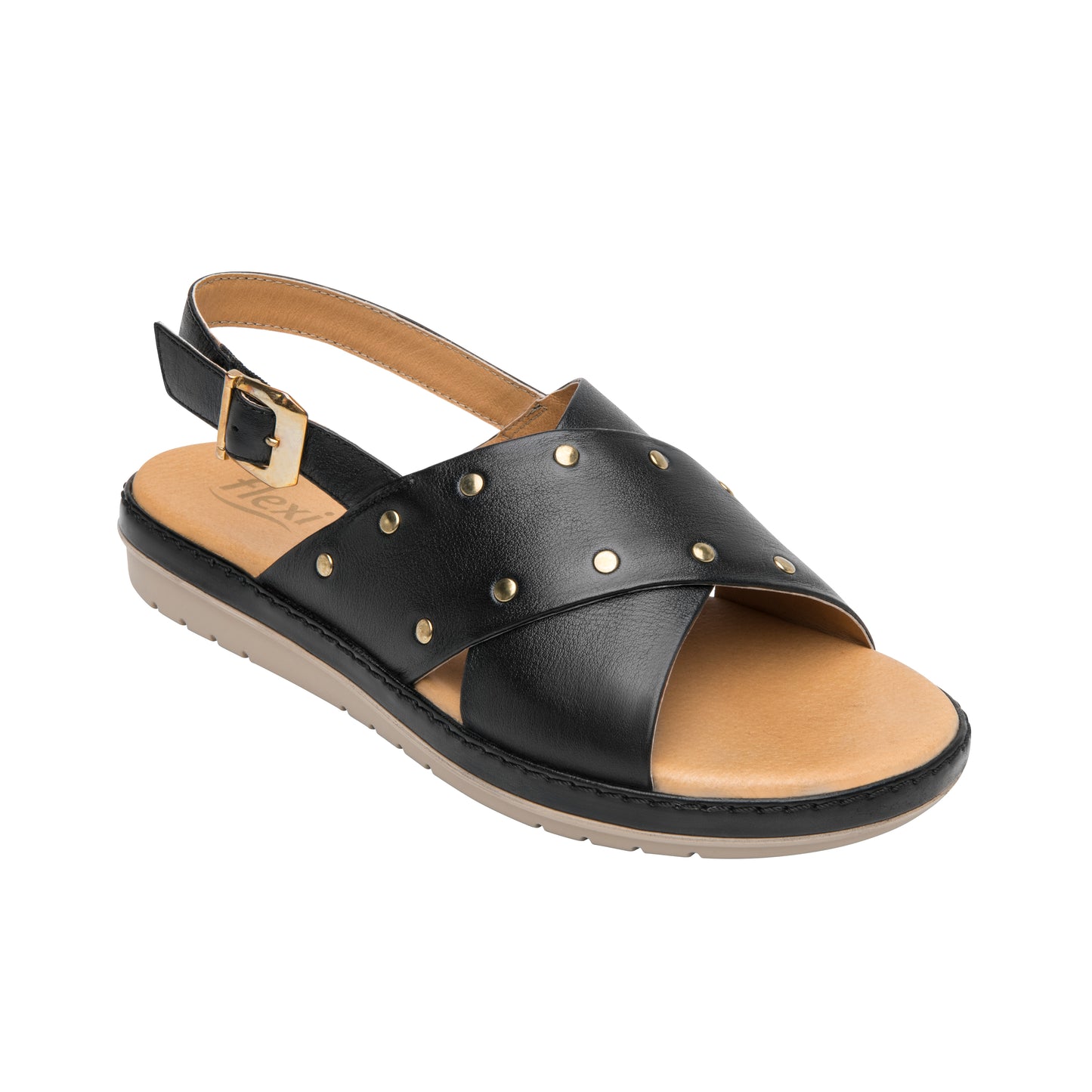 SANDALIA DAMA 100233 NEGRO PEONIA