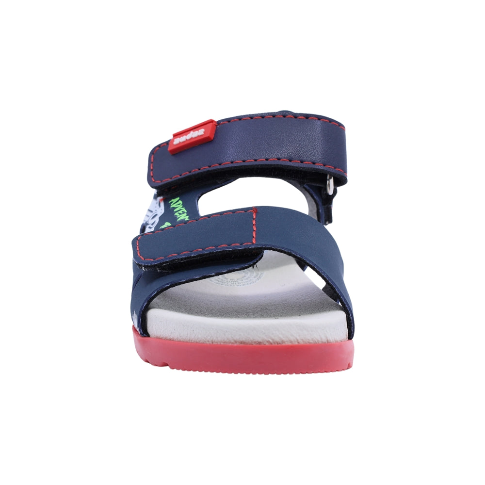Sandalia Audaz para niño en sintético azul Cameron con diseño náutico