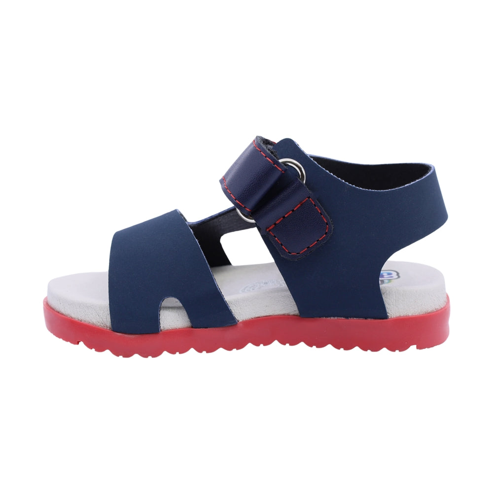 Sandalia Audaz para niño en sintético azul Cameron con diseño náutico