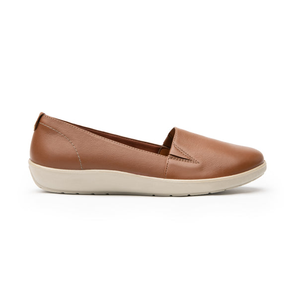 Slip On Casual Flexi para Mujer con Sistema Walking Soft Estilo 101905 Tan