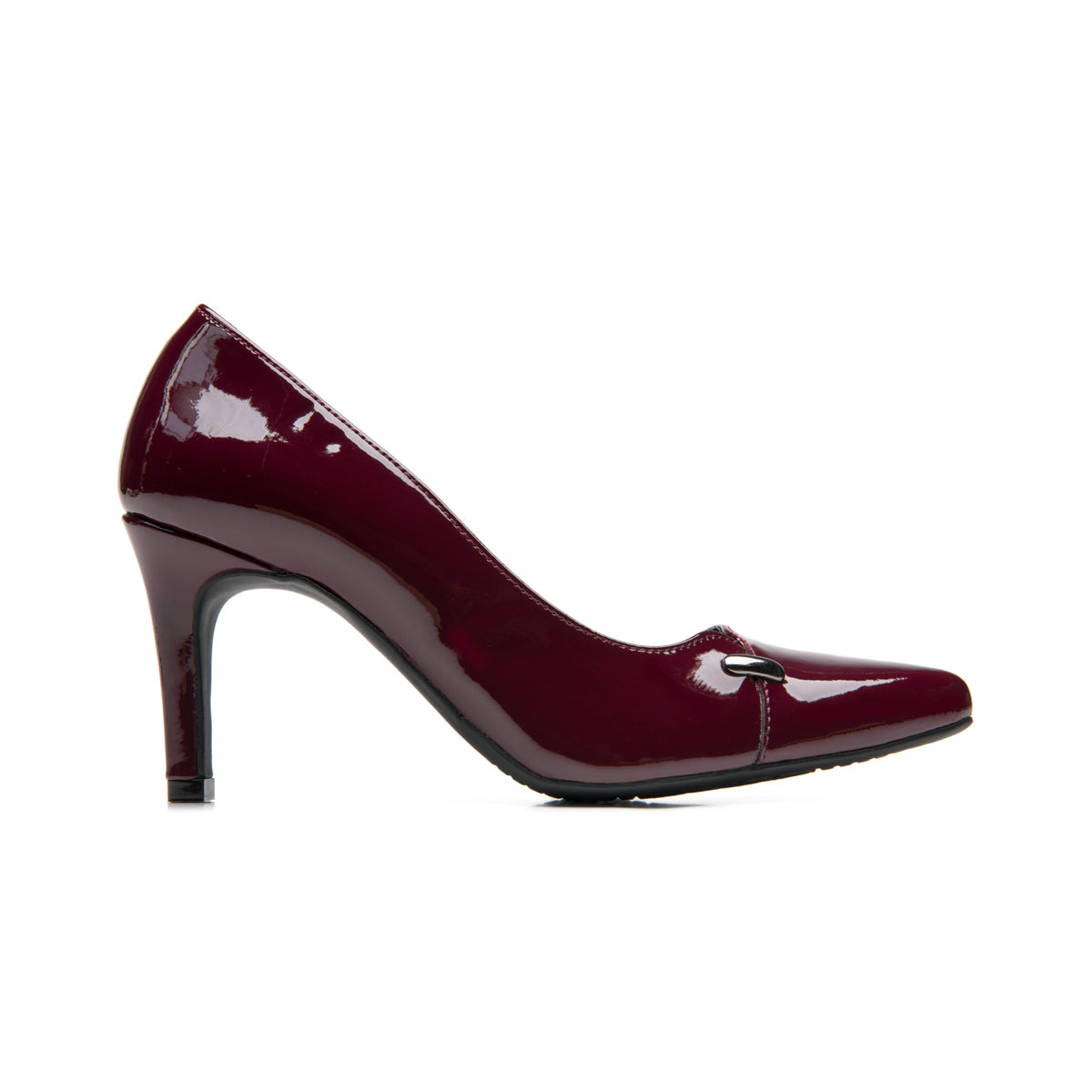 Zapatilla Puntal Flexi para Mujer Estilo 104532 Charol Vino