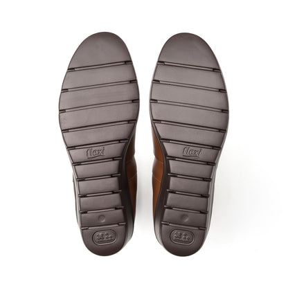 BOTÍN CASUAL PIEL 104821 DARK TAN CATALEYA